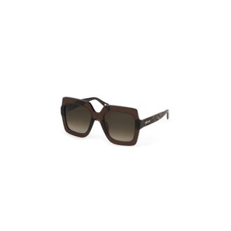 Just Cavalli Sunglasses, female, Brown, Size: ONE SIZE Brown Square Lens Sunglasses with Contrasting Details