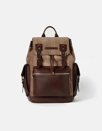 Brunello Cucinelli Mens Leather Backpack Brown - Size: OS