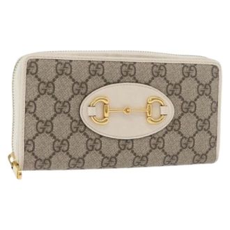 Gucci Pre-owned Wallets, female, Beige, Size: ONE SIZE Pre-owned Long Wallet