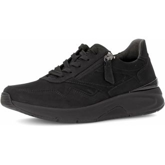 Gabor Rollingsoft Sneaker - Dames - Schoenen - Zwart - Maat: 38 1/2 EU Leer