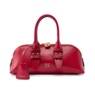 Pinko Pinko, Dames, Tassen, Rood, Maat: ONE Size Leer
