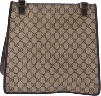 Gucci Pre-owned Vintage Cross Body Bag - Dames - Vintage Schoudertas - Bruin - ONE Size - Leer - Vintage