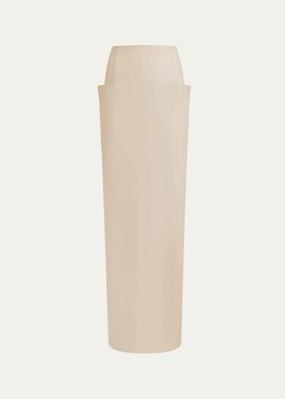 Alaia Sculpted Column Maxi Skirt