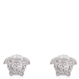 Versace Medusa Earrings in Palladium