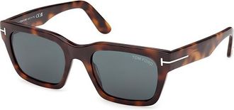 Tom Ford Blue Rectangular Mens Sunglasses FT1333 53V 53