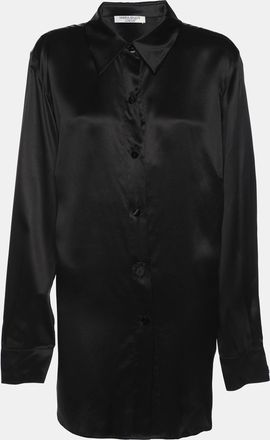 Marina Rinaldi Black Silk Long Sleeve Shirt