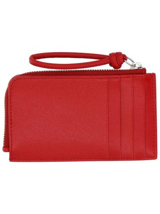 Jil Sander Leather Coin Purse - Red
