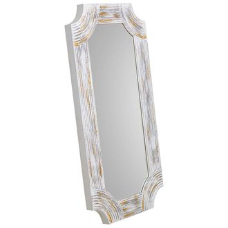 Wanderlust Deco Wanderlust Deco - Espejo Rectangular De Madera Con Relieve Gris 60x120x5