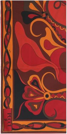 Pucci Silky Scarves, female, Multicolor, Size: ONE SIZE Orchidee Print Silk Carre