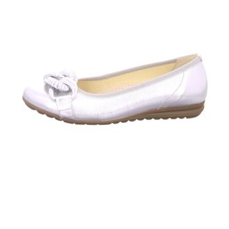Gabor Ballerina mit Schleife - Dames - Schoenen - Wit - Maat: 38 1/2 EU