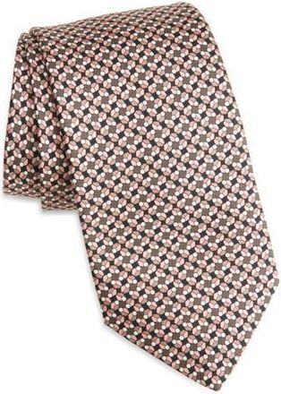 Canali Geometric Silk Tie in Pink at Nordstrom Rack