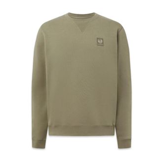 Belstaff Sweatshirts, male, Green, L, Curator Crewneck Sweatshirt