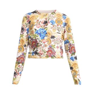 Alice & Olivia Carson Printed Cardigan - Dames - Truien - Veelkleurig - Maat: S Katoen