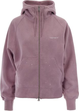Carhartt Work in Progress Hooded Painter Jacket - Dames - Vesten met rits - Roze - S - Katoen - Hoodies & sweatvesten