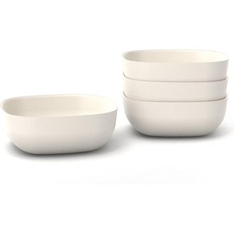 Ekobo Square Cereal Bowl - Set of 4 in Off White at Nordstrom