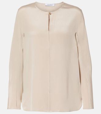 Max Mara Mitico silk-blend blouse