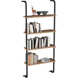 ebuy24 Ebuy24 - Colgante de estante de madera vcm Estante de ahorro de espacio Dimensiones: al. 150 x an. 64 x t. 20 cm Colgante elegante Estante de