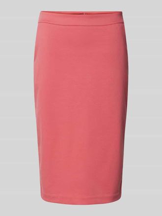 Ichi Knielanger Rock mit angedeuteten Ges&auml;&szlig;taschen Modell Kate Office in Rostrot, Gr&ouml;&szlig;e S