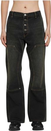 Off-white Wide Jeans - Jeans - Mujer - Negro - W32