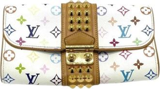 Louis Vuitton Tweedehands Canvas Louis Vuitton tassen - Dames - Vintage Clutch - Wit - ONE Size - Vintage