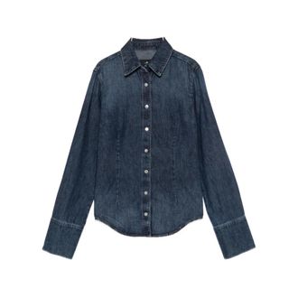 7 For All Mankind Denim Shirt - female - 7 For All Mankind - Shirts - Blue - M - Blouses & Shirts