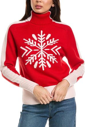 Brodie Snowflake Roll Neck Cashmere-Blend Sweater