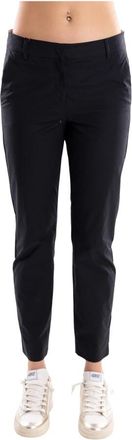 Marella Gettone Broek - Dames - Slim Fit Broeken - Zwart - M - Katoen - Broeken