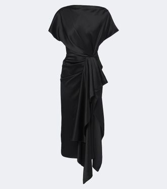 Roksanda Ilincic Zoa draped satin midi dress