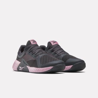 Reebok Trainingsschuh REEBOK FLIP CHARGE, Damen, Gr. 38, schwarz, dusty rose, Synthetik, Textil, Schuhe Trainingsschuh