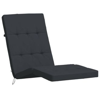 vidaXL Cojines Para Tumbona 2 Uds Tela Oxford Negro Vidaxl