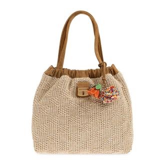 Marc Jacobs The Summer Woven Cristina Tote - Dames - Shoppers - Beige - ONE Size - Su&egrave;de - Tassen
