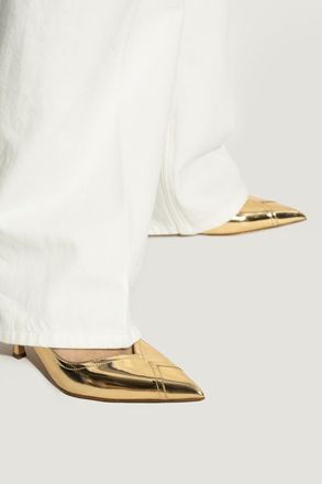 Ferragamo Egna High Heels, Womens, Gold