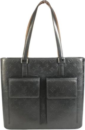 Louis Vuitton Pre-owned Monogram Mat Tote Bag - Dames - Vintage Shopper - Zwart - ONE Size - Leer - Vintage
