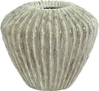 Light & Living Vaso Cacti De Piedra Mint Verde Con Acabado Brillante - &Oslash;32x28 Cm