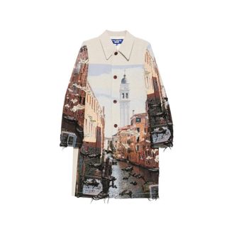 Junya Watanabe Tapestry Frayed Coat