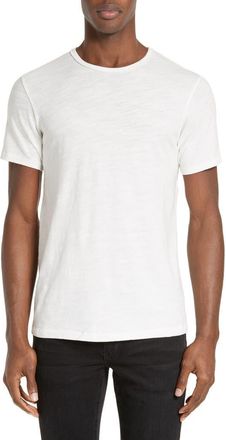 Rag & Bone Classic Flame Slub Cotton T-Shirt in White at Nordstrom, Size Xx-Large