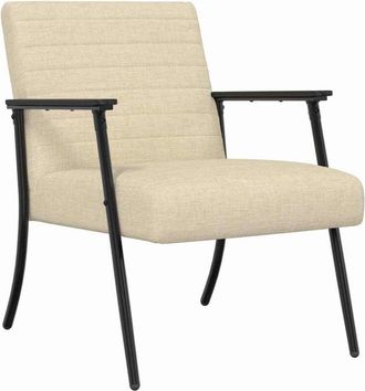 vidaXL Sill&oacute;n Crema 59 X 75 X 78 Cm Tela Vidaxl