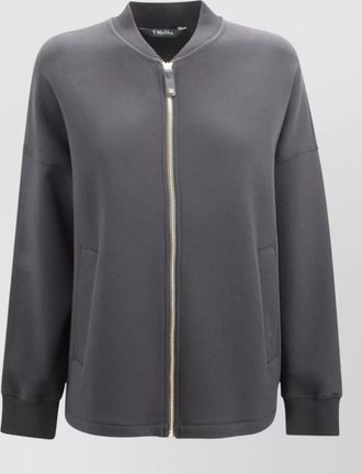 Max Mara cotton blend blouson jacket streamlined design