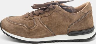 Tod's Tods Brown Suede Low Top Sneakers