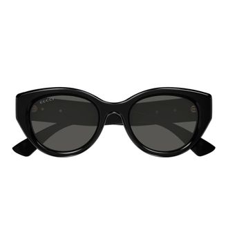 Gucci Cat-eye Sunglasses - female - Gucci - Sunglasses - Black - 52 MM - Accessories