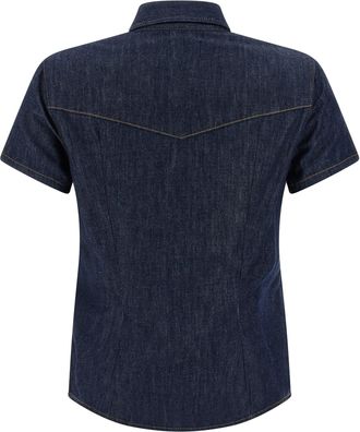 Khaite Womens Blue Cotton Blouse