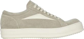 Rick Owens Beige Lace-up Sneakers