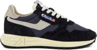Autry Reelwind Lage Sneakers - Heren - Sneakers - Zwart - 41 EU - Katoen - Schoenen