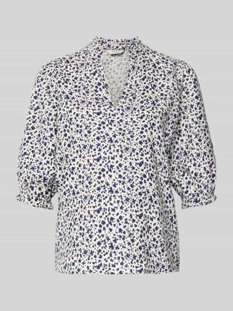 b.young B.Young Bluse aus Leinen-Mix mit Puff&auml;rmeln Modell FALAKKA in Bleu, Gr&ouml;&szlig;e 34