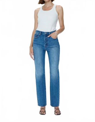 Pistola Denim Cassie Denim Straight Jeans In Capri