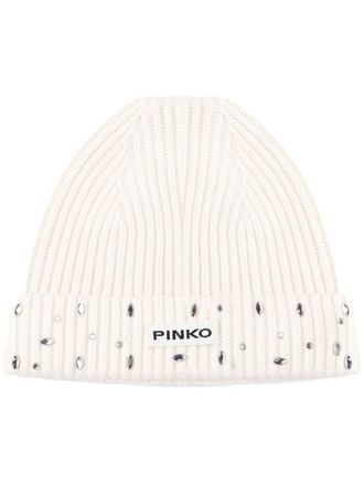 ハット Pinko Hats Pinko Cap With Logo Embroidery Dark Latte Pinko