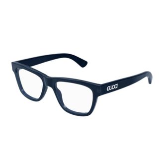 Gucci Chromatische Rechthoekige Zonnebril met Glamoureffect - unisex - Brillen - Blauw - ONE Size - Accessoires