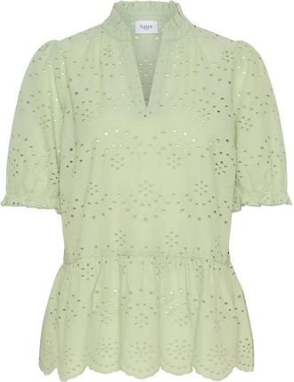 Saint Tropez GeleksaSZ Blouse - Dames - Blouses & Shirts - Groen - Maat: M