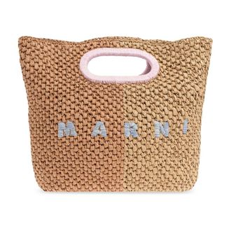Marni Handbags, female, Beige, Size: ONE SIZE Seaside Clutch