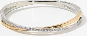 Swarovski Womens Hyperbola interlaced bangles